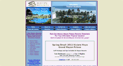 Desktop Screenshot of mymayanpalaceresorts.com